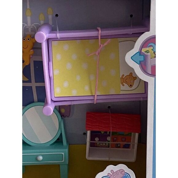 Peppa Pig BEDTIME WITH PEPPA Bedroom Play Set New In Box - Picture 4 of 11